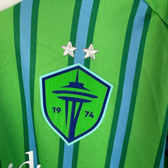 Seattle Sounders FC adidas 2024 The Anniversary Kit Authentic Jersey Size M - Picture 5 of 10
